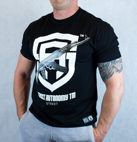 T-Shirt STREET AUTONOMY AK47 RPK GM ZDR Black r.XL