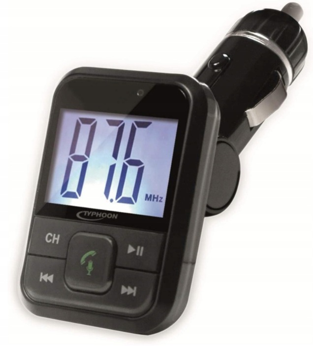TRANSMITER SAMOCHODOWY TYPHOON TM036 USB AUX SD