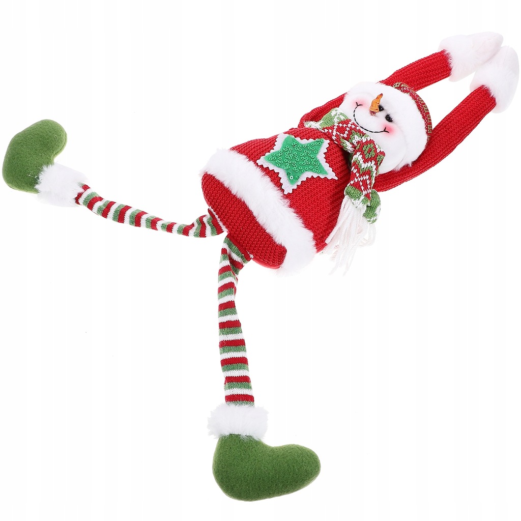 Curtain Decor Long Arm Xmas Doll Christmas Front