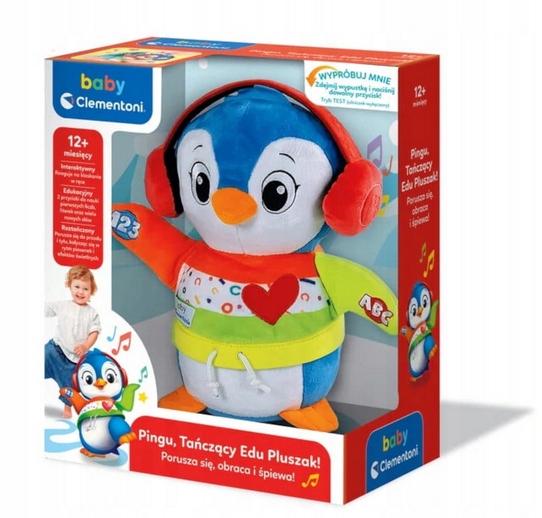 PLUSZAK INTERAKTYWNY CLEMENTONI 50717 TAŃCZĄCY BABY PINGU