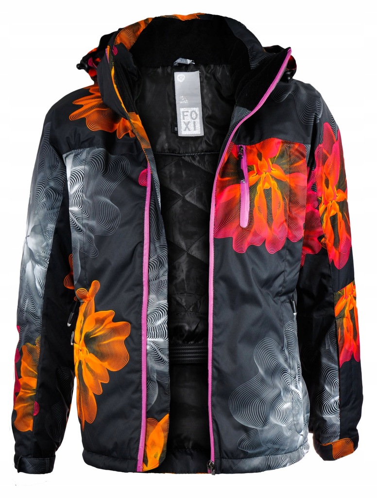 DAMSKA KURTKA ZIMOWA FOXI SPORTS 2296 FLOWERS _XXL
