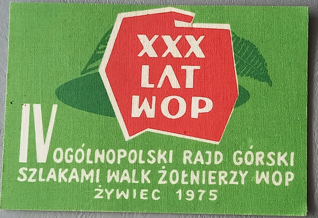 XXX Lat WOP IV Ogólnopolski Rajd Górski - Żywiec 1975