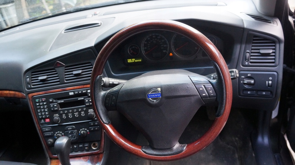 VOLVO V70 II XC70 S60 KIEROWNICA DREWNIANIA DREWNO - 12376616097 ...