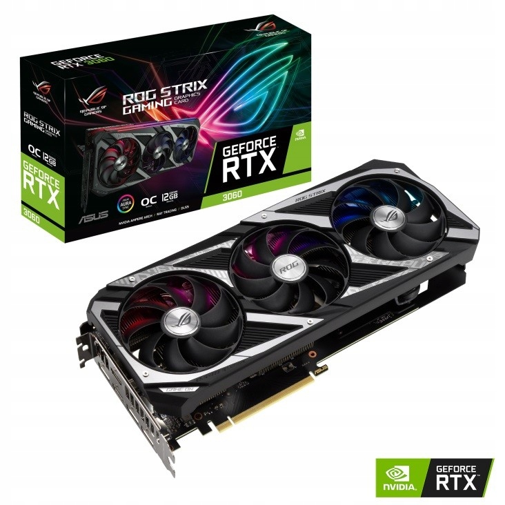 Купить ASUS ROG STRIX RTX 3060 V2 OC GAMING 12 ГБ DDR6: отзывы, фото и ...