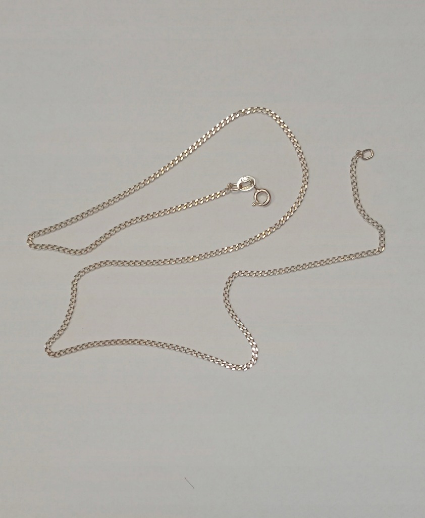 Łańcuszek srebrny 925, 45 cm, splot pancerka