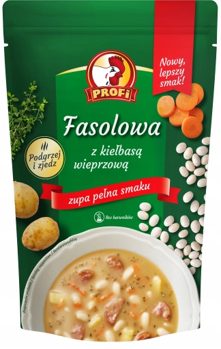 PROFI Zupa fasolowa z kiełbasą 450g wielopak 6x