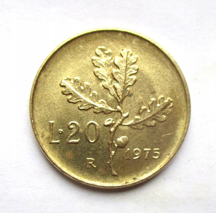 20 Lirów 1975 r. Italia