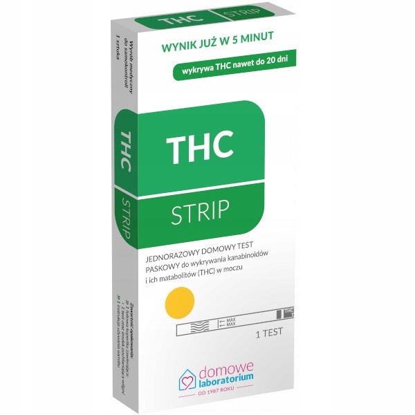 THC STRIP TEST NA OBECNOŚĆ THC W ORGANIZMIE 1 TEST 10992492504