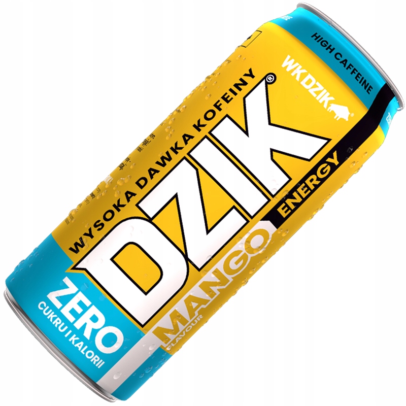 WK Dzik Energy Drink Zero energetyk 500 ml mango