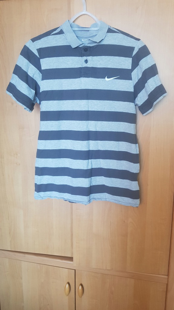 NIKE koszulka polo w paski r. 158