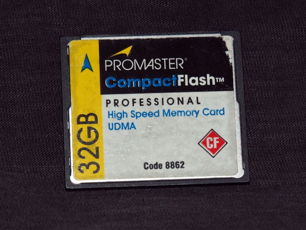 Karta pamięci Compact Flash Card Promaster 32Gb.
