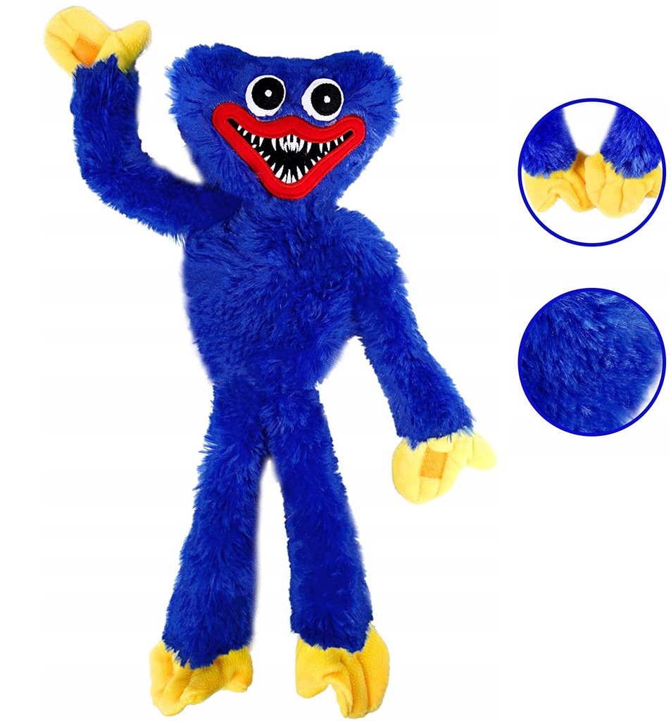 LALKA ZABAWKA NIEBIESKI POTWÓR HORROR LALKA 40CM