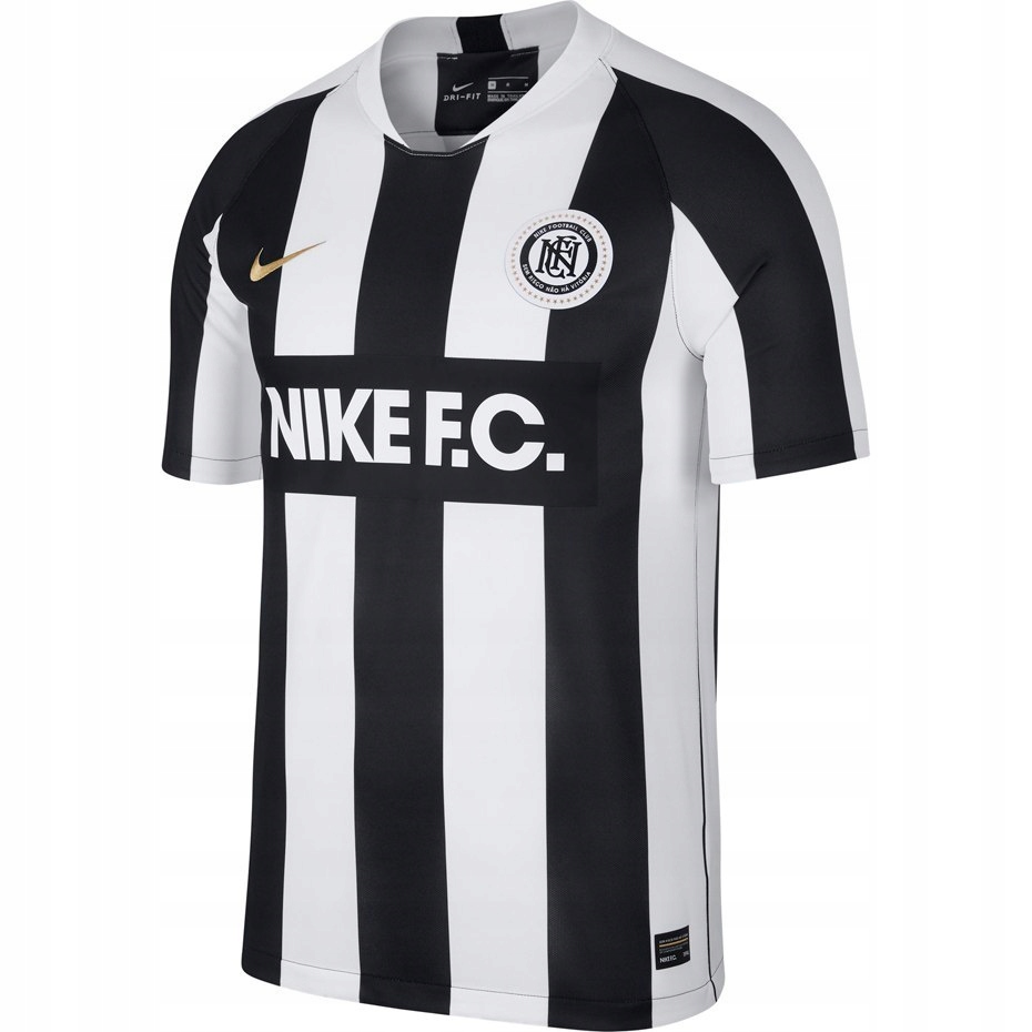 Koszulka męska Nike M FC Home JSY SS czarno-biała