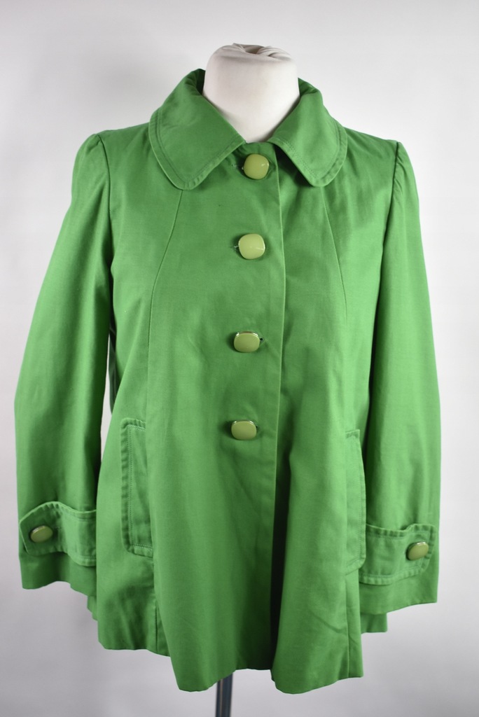 ATMOSPHERE zielony płaszcz w-j 1rzędowy r.46