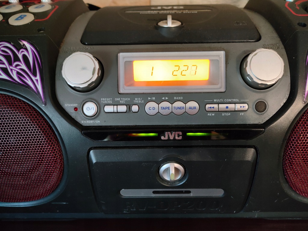 POTĘŻNY Boombox JVC RVDP200 TOPOWY MODEL 12292796540 oficjalne