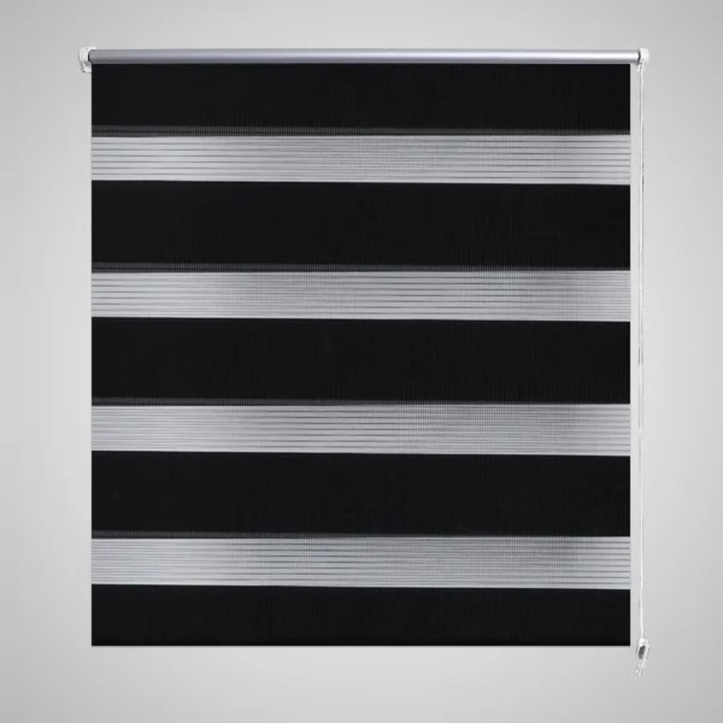 Roleta Zebra 100 x 175 cm Czarna
