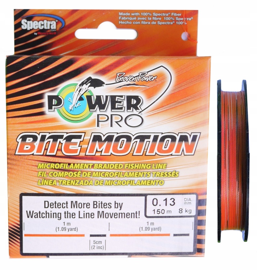 POWER PRO plecionka Bite Motion 0,13mm 150m 8,0kg