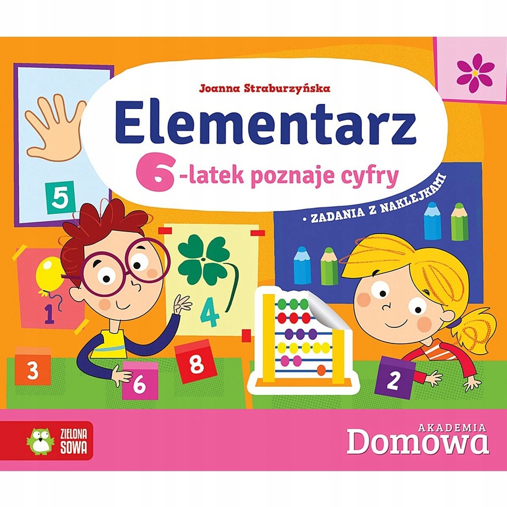 542081 KSIĄŻECZKA ELEMENTARZ 6-LATEK POZNAJE CYFRY