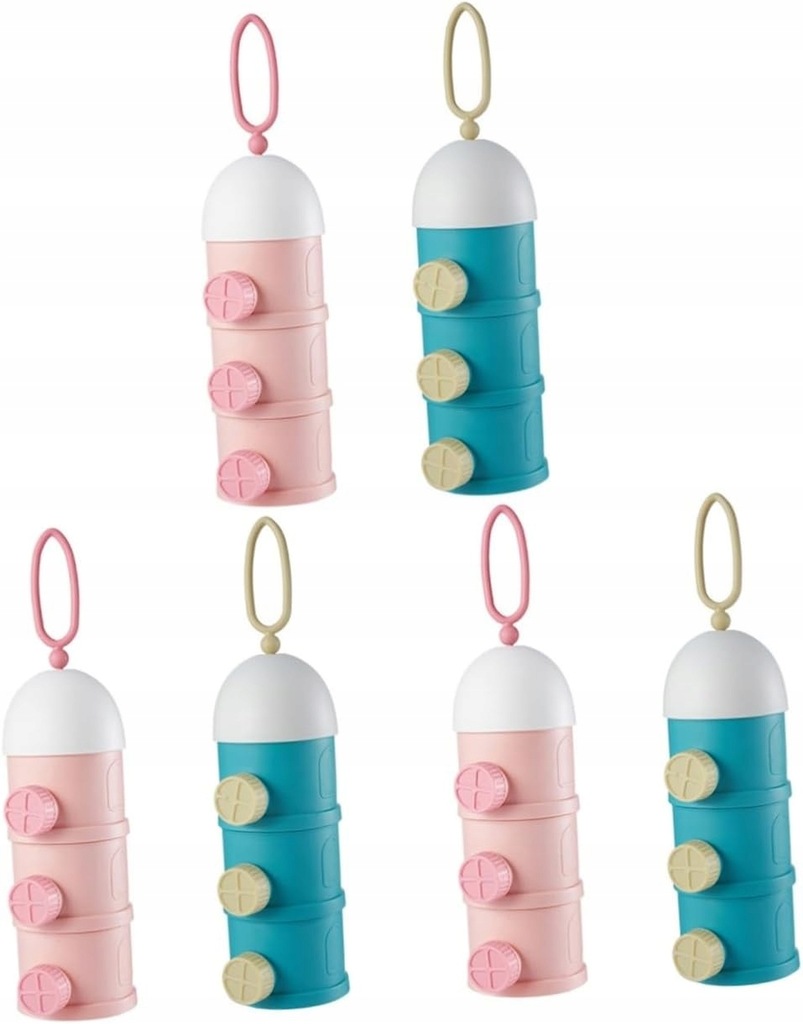 6-częściowy pojemnik na mleko modyfikowane Produkty dla niemowląt