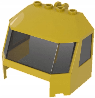 LEGO PRZÓD KABINA + SZYBA ŻÓŁTY 45406c01