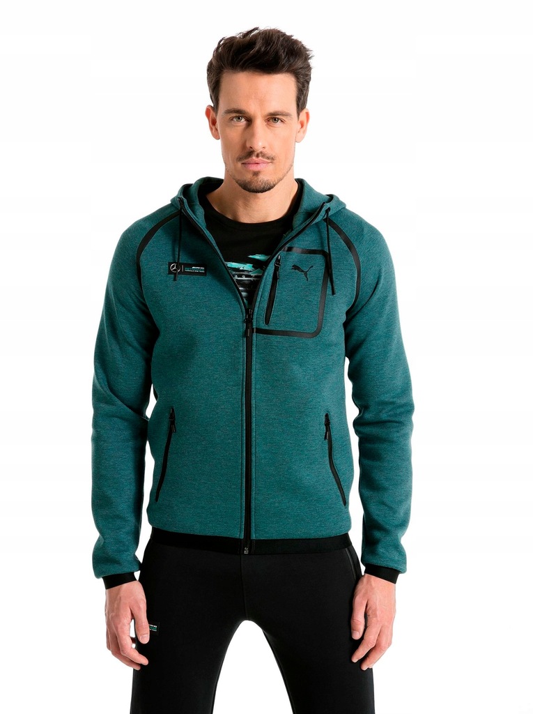 AMG ! BLUZA PUMA MERCEDES MAMGP HOODED SWEAT JKT L