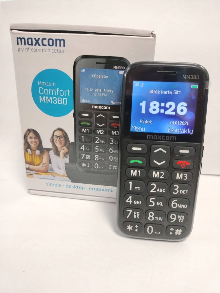 TELEFON MAXCOM COMFORT MM38D NOWY! (5378/2023)