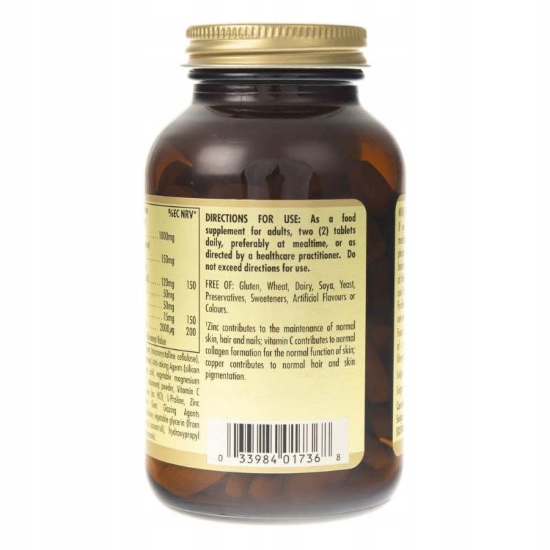 SOLGAR Formuła Skóra Włosy Paznokcie 120tab GRATIS - 8083131454