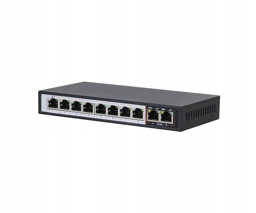 Купить Коммутатор Extralink 10 портов RJ45 8xPoE 2xUplink 96 Вт: отзывы, фото, характеристики в интерне-магазине Aredi.ru