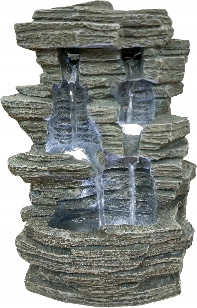 Zen Light Grand Canyon Fontanna, Kamień, Szary, 19 x 16 x 28 cm