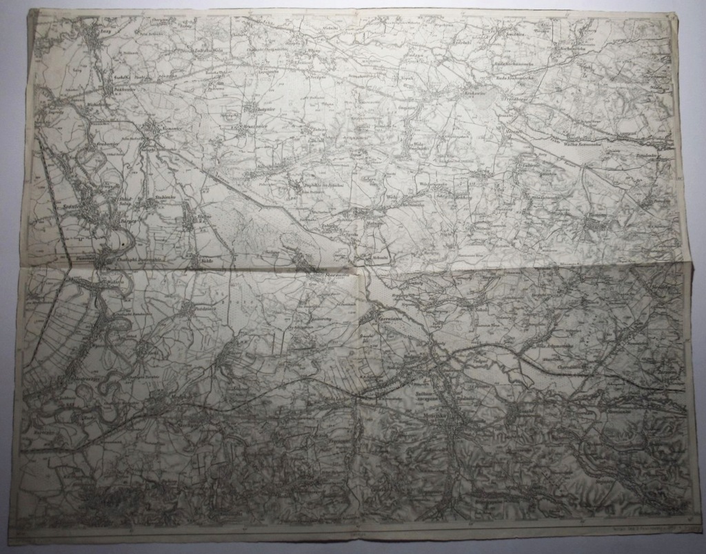 Mapa Mościska, Medyka, Rzeka San, Sośnica, ok. 1914 UKRAINA, KRESY