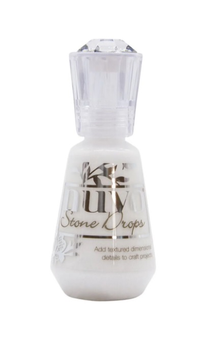 Konturówka perełki Nuvo Stone Drops Chalk White bi
