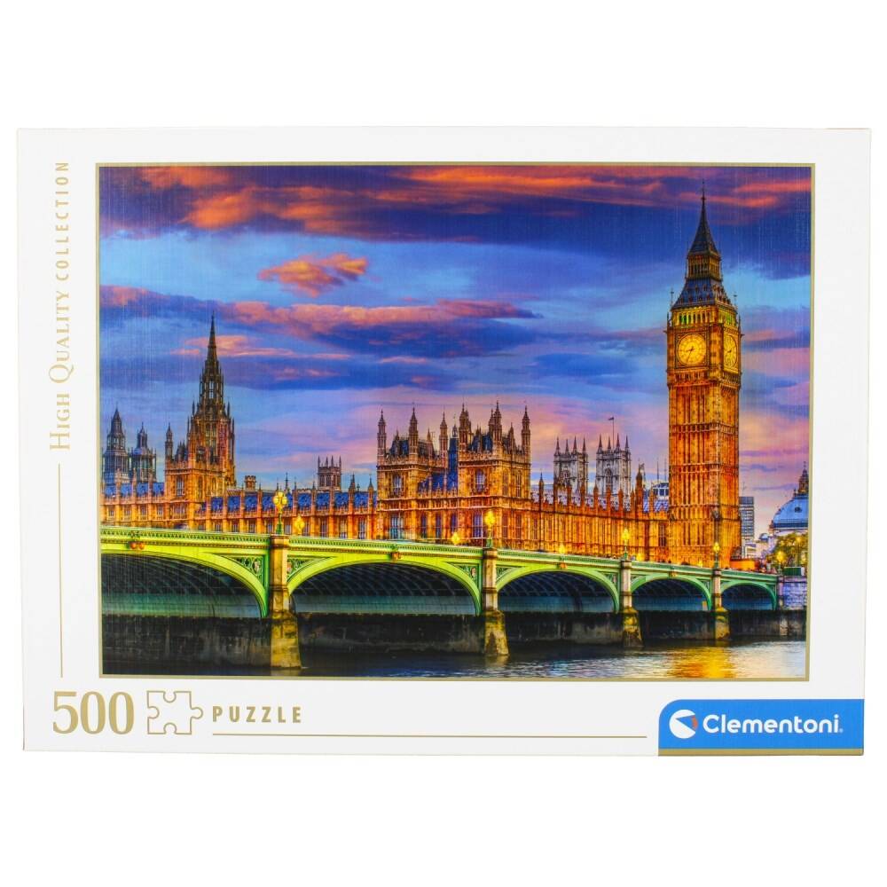 Puzzle 500 elementów CLM 35112 Londyn Parlament PUD CLEMENTONI 35112 CLM