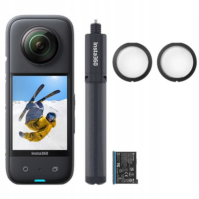 Insta360 X3 All-Purpose Kit Kamera Sportowa 360 5,7K Stick statyw bateria