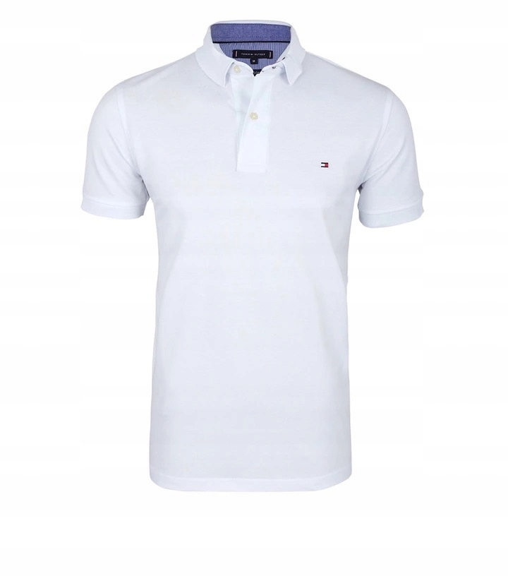 KOSZULKA POLO TOMMY HILFIGER SLIM BIAŁA r.L