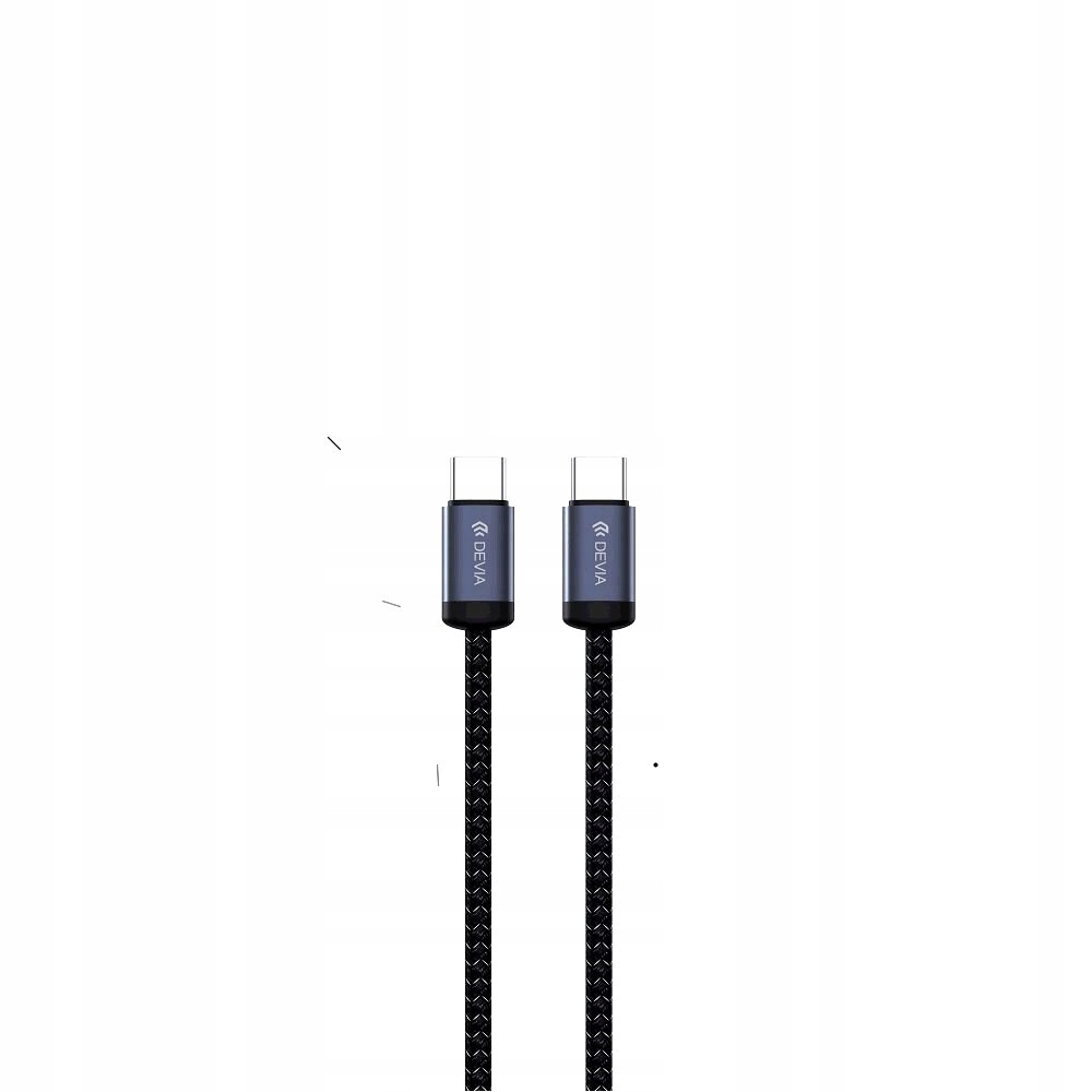 DEVIA KABEL GRACIOUS EC646 PD USB-C - USB-C 1,0 M 60W 3A CZARNY