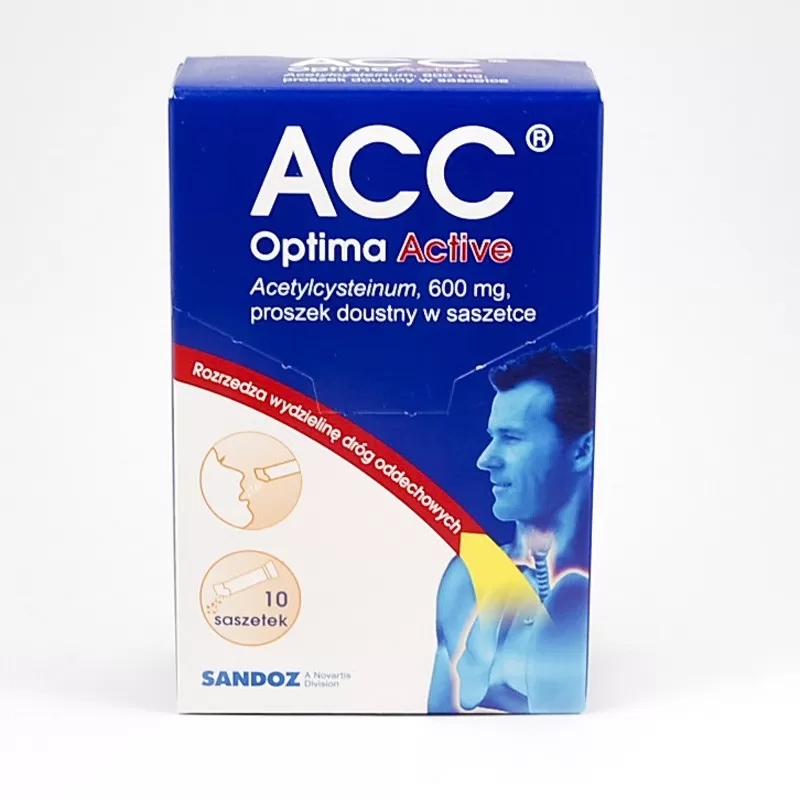 ACC Optima Active 600 mg, 10 saszetek