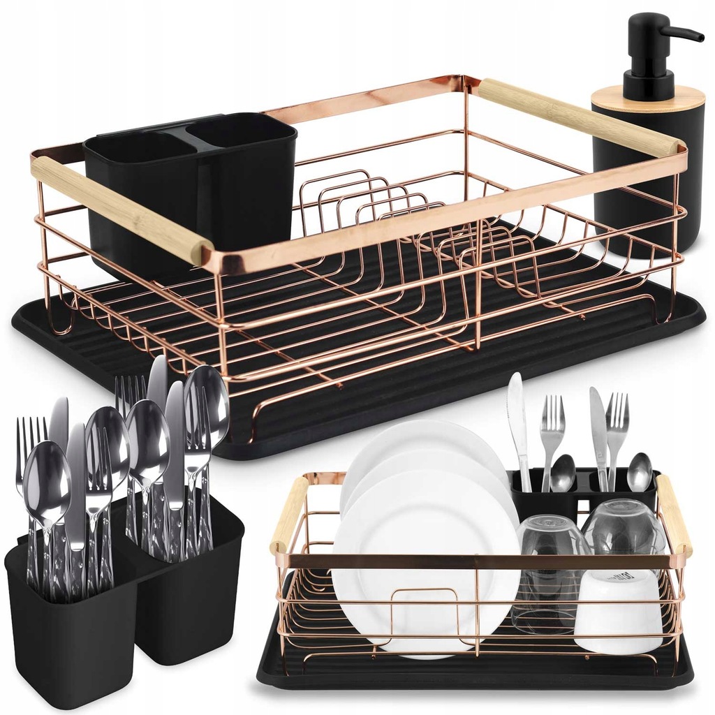 Suszarka do naczyń MS-600 Massido złota, Massido, 660001.5903890616878,