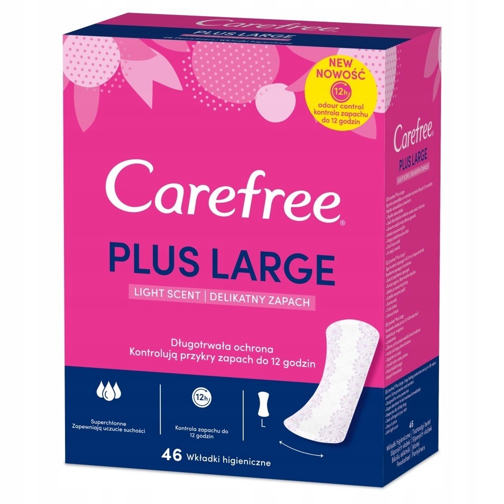 Carefree Plus Large Wkładki higieniczne Light Scen