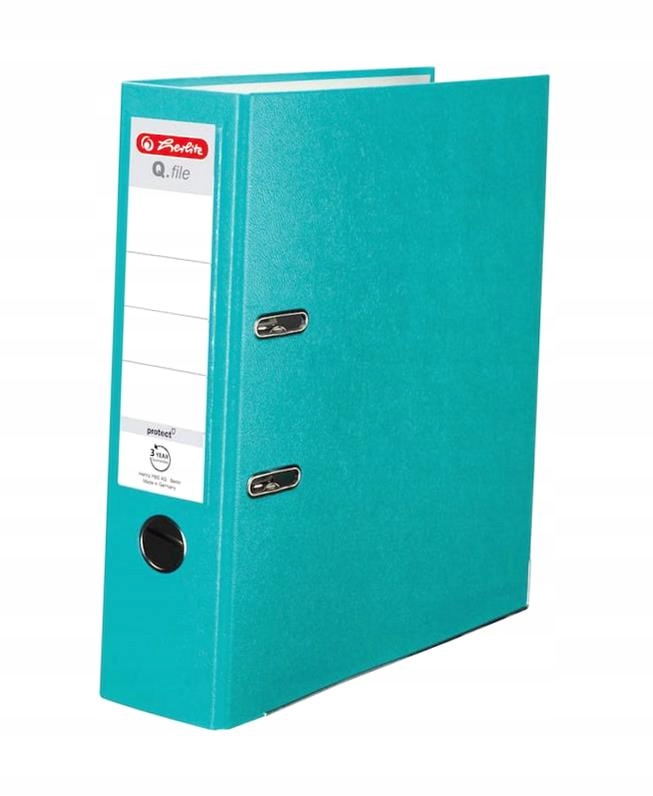 SEGREGATOR A4 8CM PP TURKUSOWY Q FILE