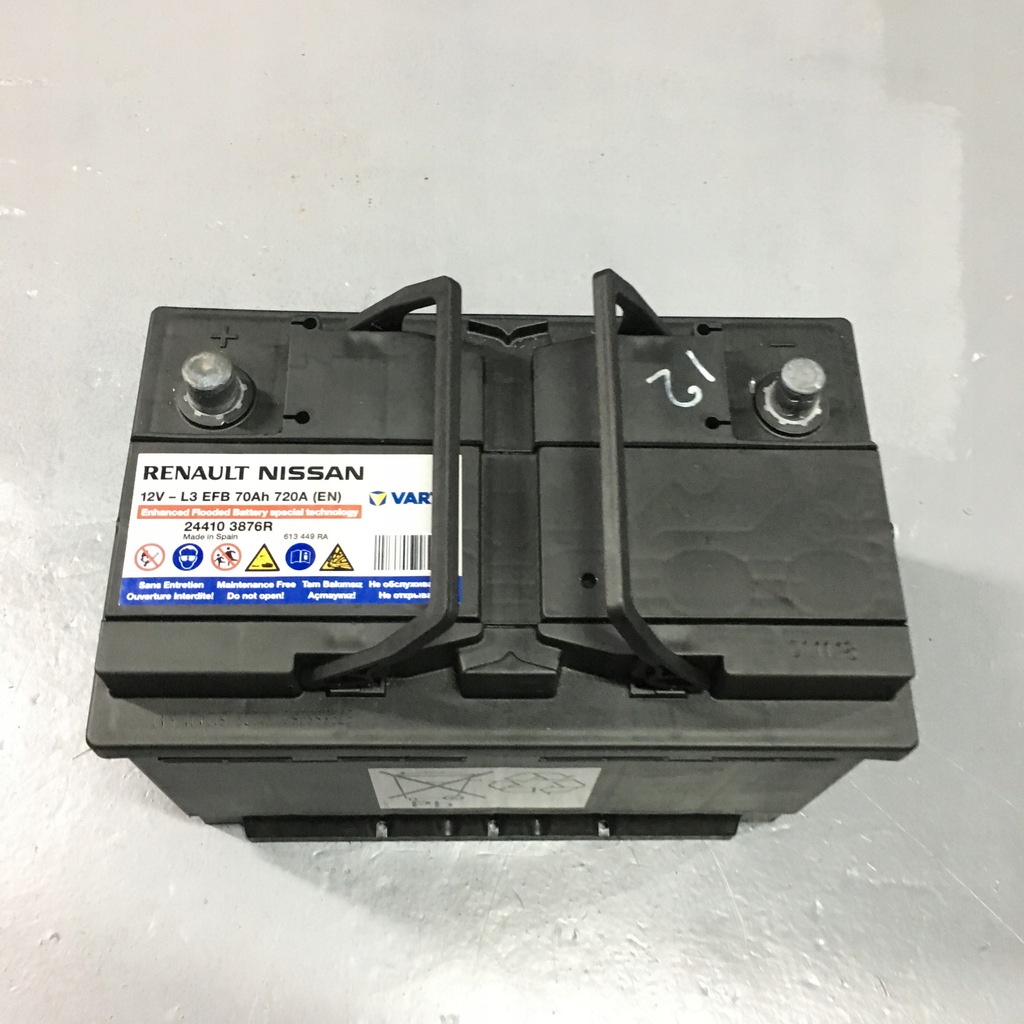 AKUMULATOR START STOP 70Ah 720A EFB RENAULT NISSAN - 8372551920 ...