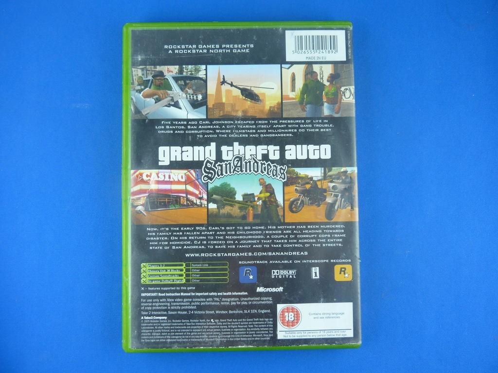 Купить ГТА САН-АНДРЕАС XBOX: отзывы, фото и характеристики на Aredi.ru ...