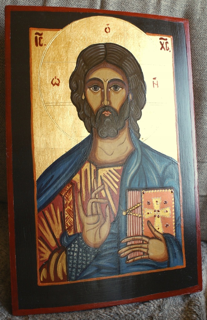 DUŻA IKONA CHRYSTUS PANTOKRATOR 38 X 25 CM