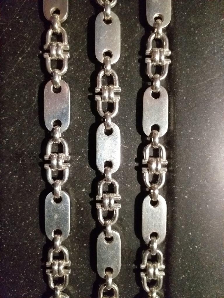 ŁAŃCUCH SPLOT CARTIER GRUBY 75 CM SREBRO