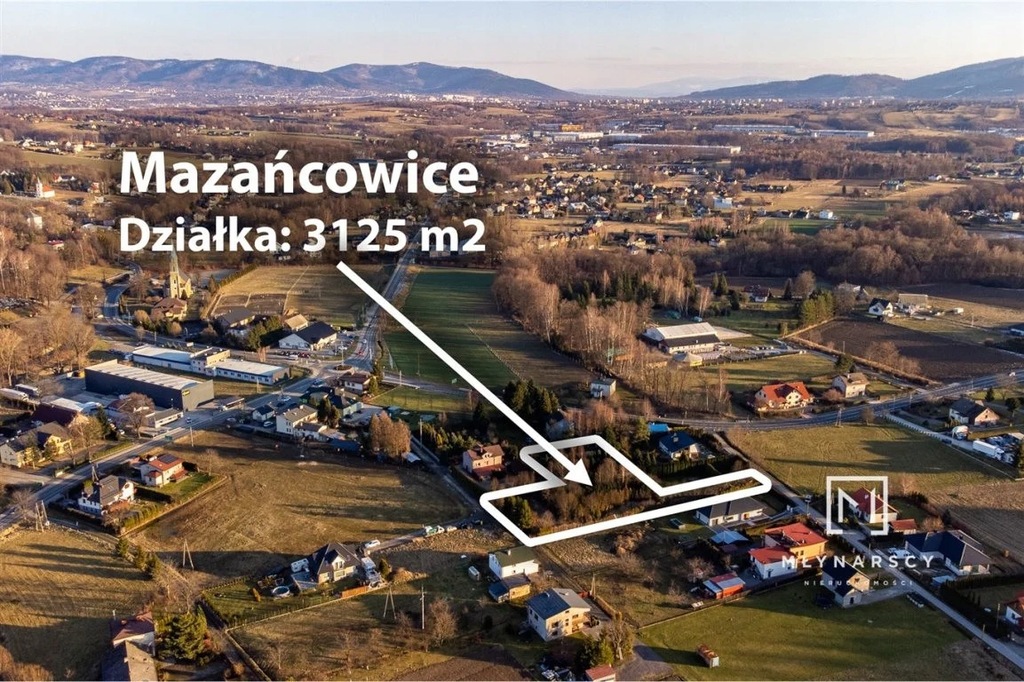 Działka, Mazańcowice, Jasienica (gm.), 3125 m²