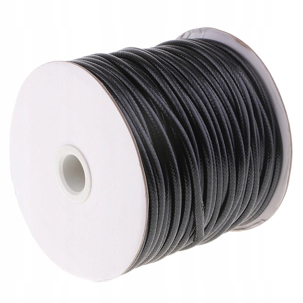 45M Cotton Waxed Cord Beading DIY Jewelry Necklace Making Thread String 4mm