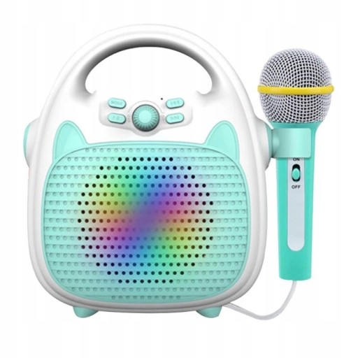 Głośnik Mikrofon Karaoke Dzieci Bluetooth Zestaw