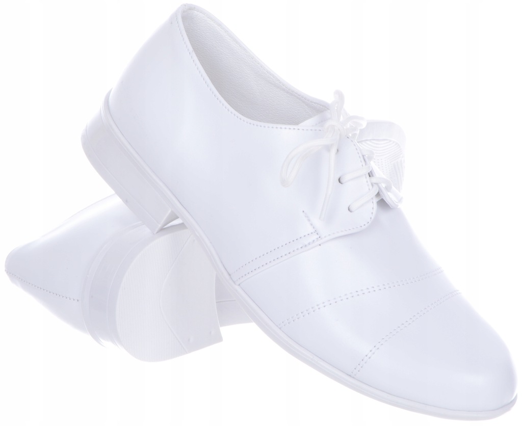 Półbuty Chłopięce Komunijne buty Białe chłopak 37