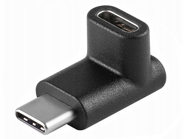 Adapter USB/C 10Gb/s kątowy wt-gn góra-dół