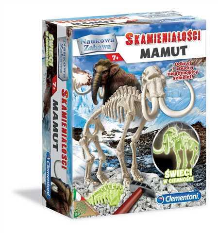 NAUKOWA ZABAWA. SKAMIENIAŁOŚCI. MAMUT FLUORESC