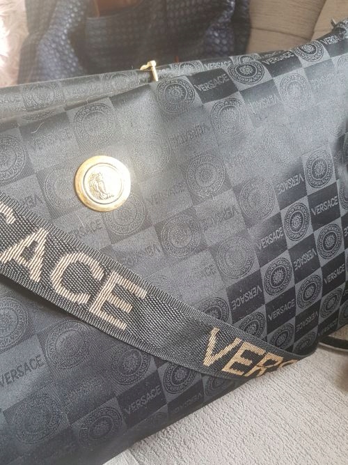 torba Versace logowana czarna